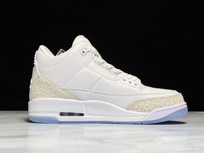 Rep LUCY White 136064-111 Air Jordan Retro 3 Triple 0630